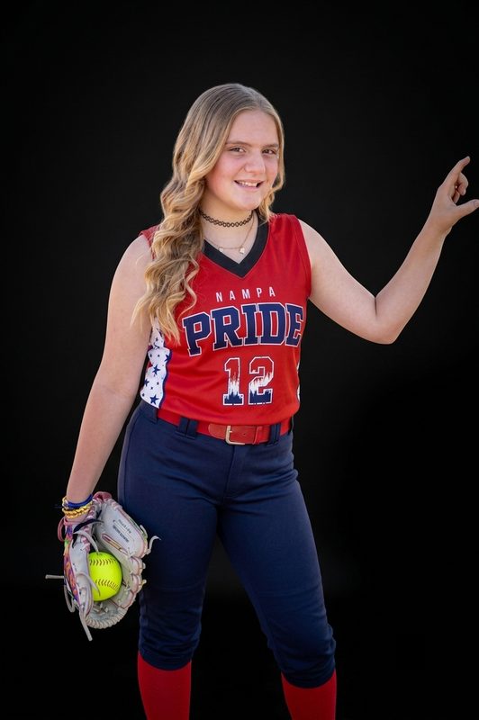 Zoe, Nampa Pride Norcross 12U player, #12